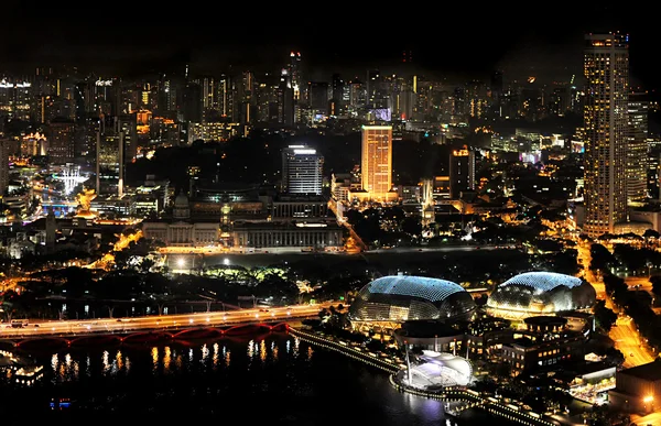 シンガポール夜 — ストック写真