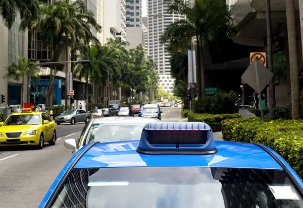 Singapura táxi — Fotografia de Stock
