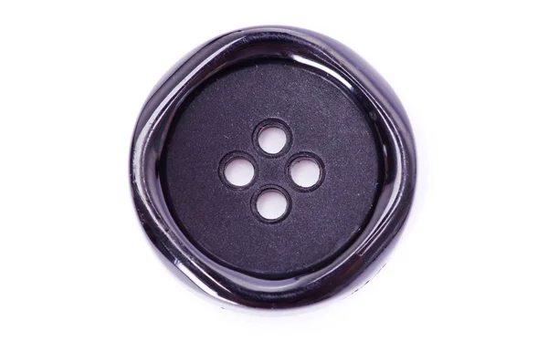 Siyah düğme — Stok fotoğraf