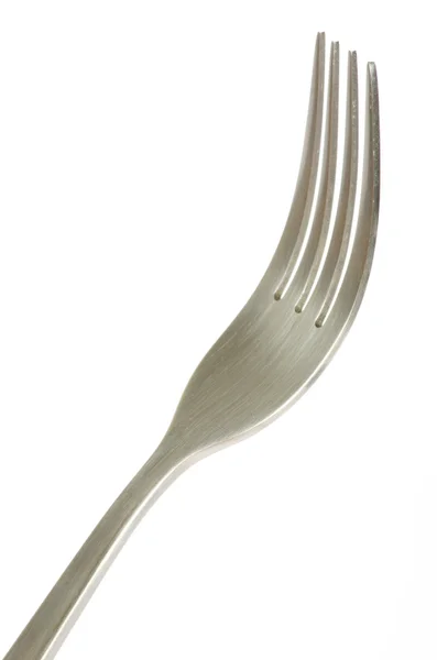 Tenedor sobre blanco — Foto de Stock