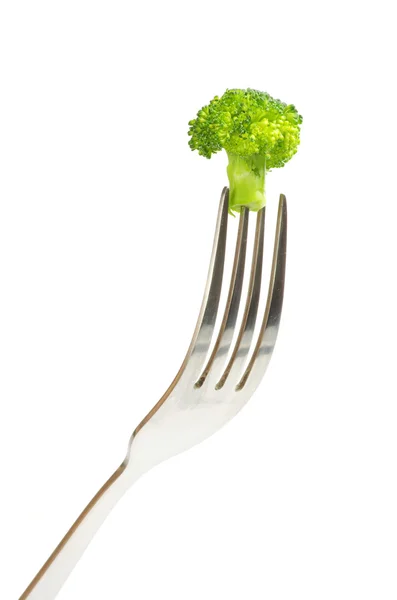 Vork en broccoli — Stockfoto