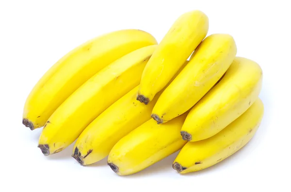 Μπανάνα σε λευκό — Φωτογραφία Αρχείου