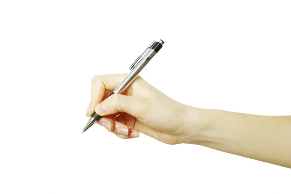 Pen in hand Stock Picture
