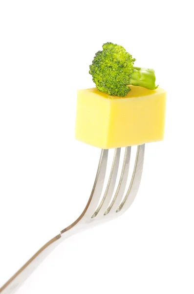 Ost og salat – stockfoto