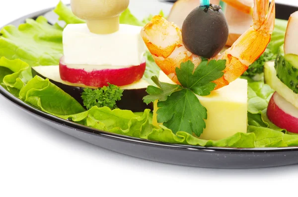 Salata üzerine beyaz — Stok fotoğraf