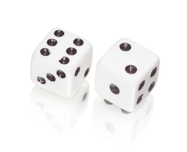 stock image White dices