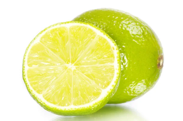 Lime on white — Stock Photo, Image