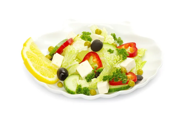 Salade sur blanc — Photo