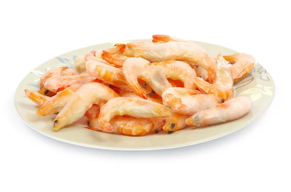 Shrimp on a white — Stock Photo, Image