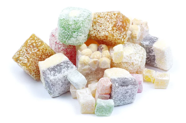 Cukierki na biały — Zdjęcie stockowe