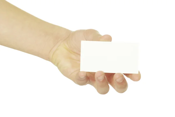 Card in hand — Stock Photo, Image