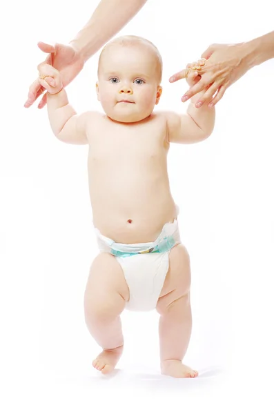 Bebê de pé — Fotografia de Stock