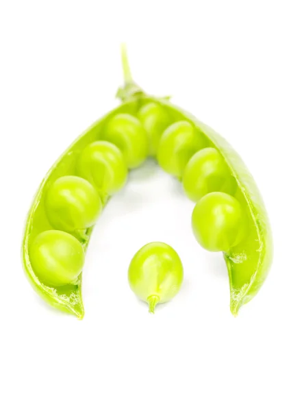 Peas on white — Stock Photo, Image