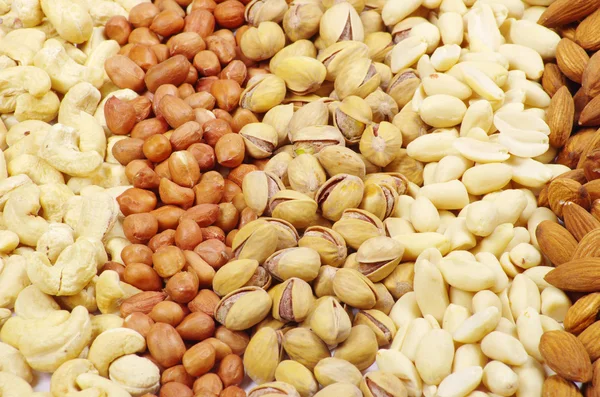 Nuts background — Stock Photo, Image