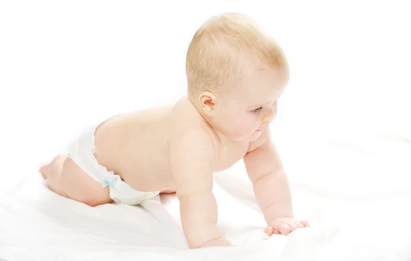 Bebé en blanco — Foto de Stock