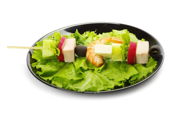 Salada em um branco — Fotografia de Stock