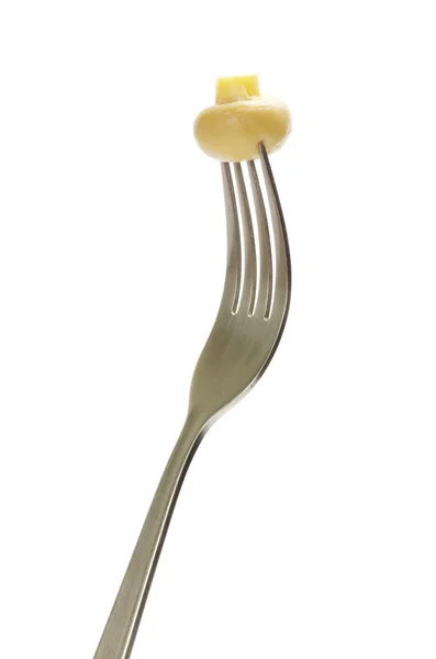Cogumelo em Fork — Fotografia de Stock