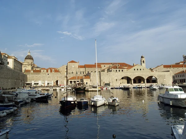 Dubrovnik port świcie — Zdjęcie stockowe
