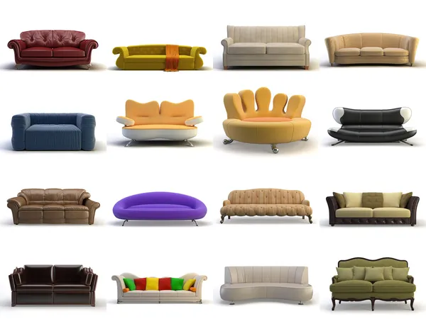 3d soffa — Stockfoto