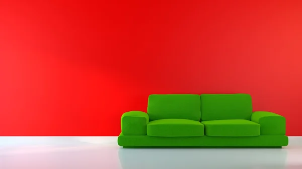 Interior vermelho — Fotografia de Stock