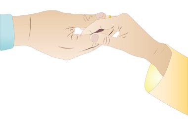 Vector illustration of Hands clipart