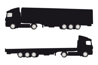 Two trucks clipart