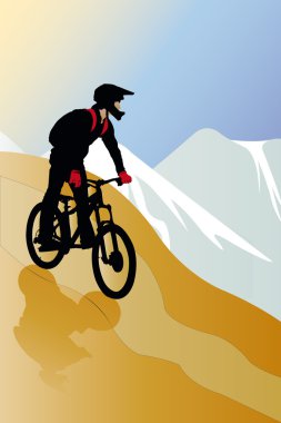 Bicyclist clipart