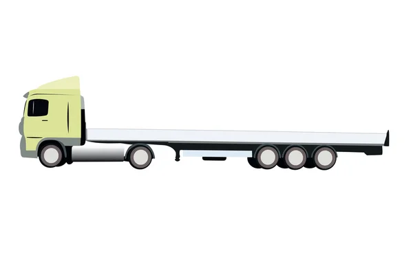 Векторная иллюстрация грузовика — стоковый вектор