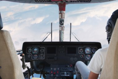 Helicopter cockpit clipart