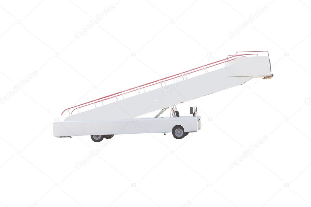 The image of a movable boarding ramp