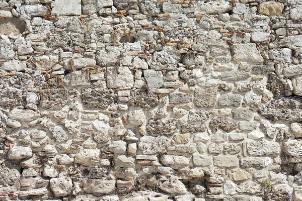 Fundo da parede de pedra de fragmento detalhada alta — Fotografia de Stock