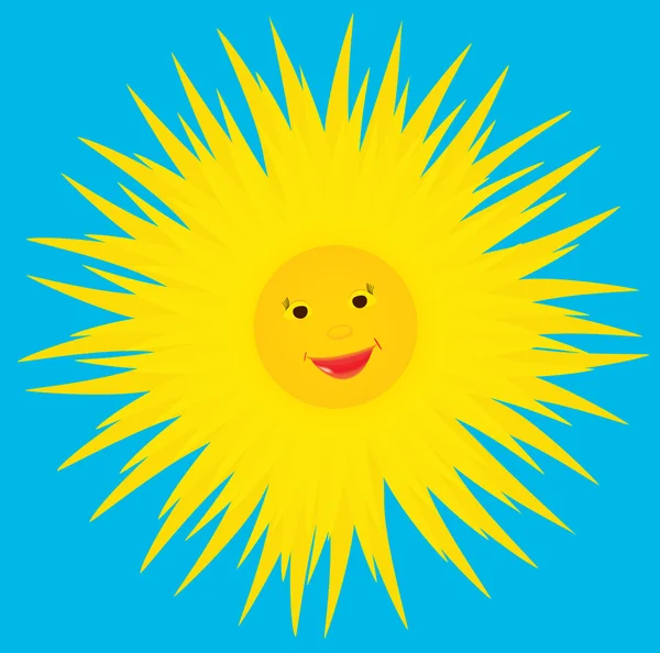 Sun smiles. — Stock Photo, Image