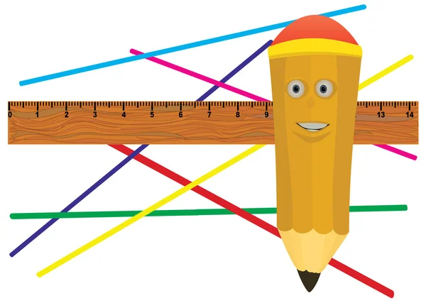 Jolly pencil. — Stock Photo, Image