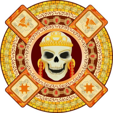 God of death of Aztecs clipart