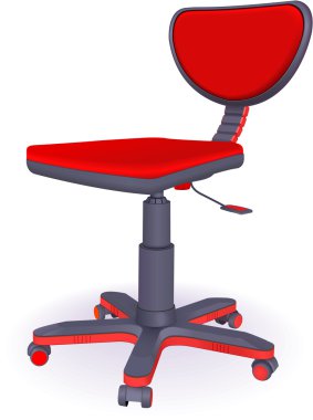 Modern office chair clipart