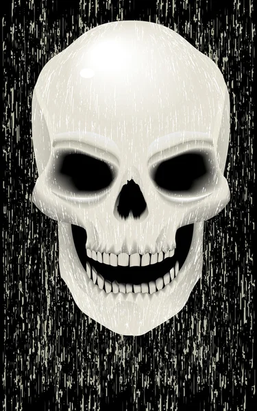 Zombie crâne humain — Image vectorielle