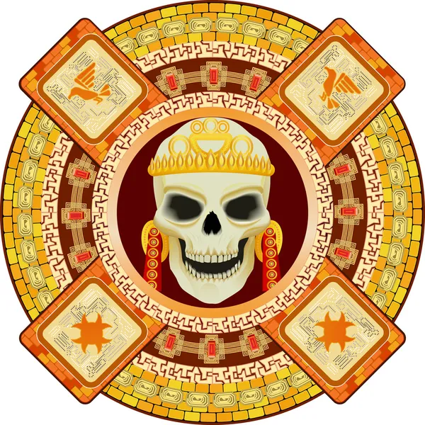 Бог смерті ацтеки — стоковий вектор