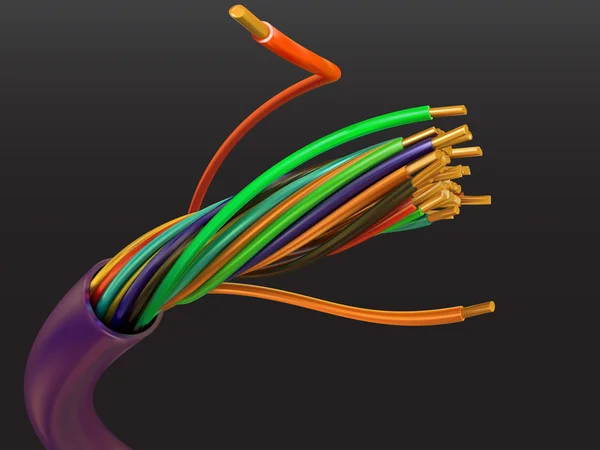 Электрический кабель — стоковый вектор