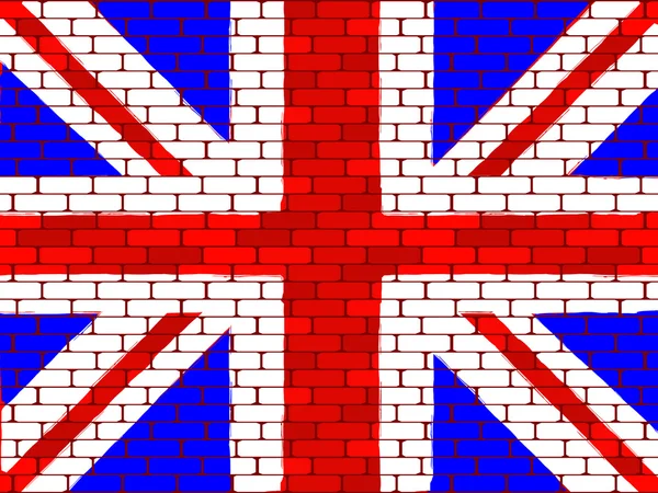 Achtergrond van een vlag van Engeland — Stockvector