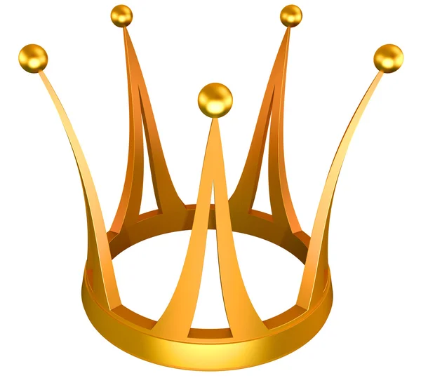 Zlatá koruna princezna — Stock fotografie
