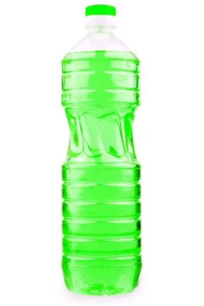 Flaska med grön vätska — Stockfoto