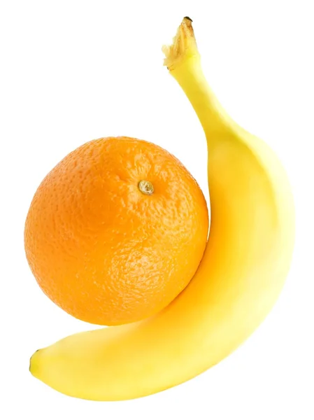 stock image Banana and orange