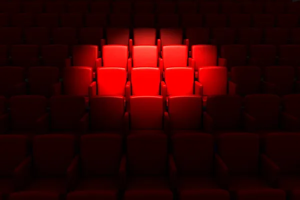 Auditorio de cine vacío — Foto de Stock