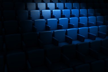 Empty cinema auditorium clipart