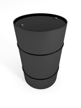 Black oil barrel clipart