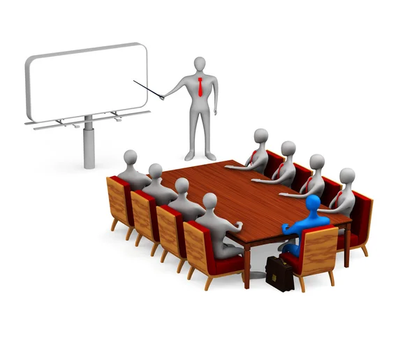 Grupp av personer på mötet — Stockfoto