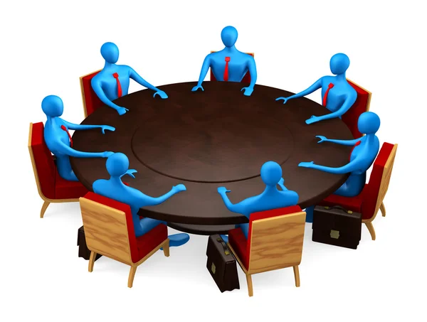 Group of persons on the meeting — Stock Photo, Image