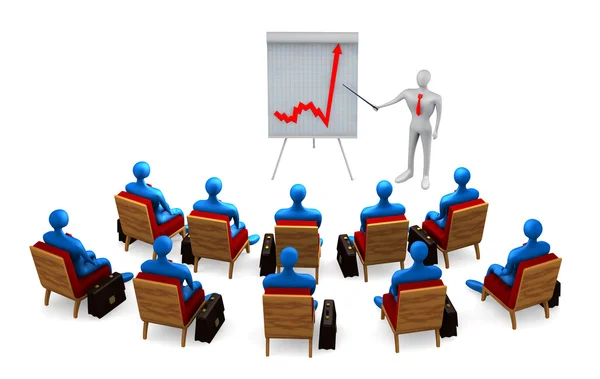 Groep van personen en zakenman — Stockfoto