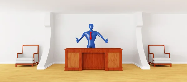 3d person on the reception — Stock Photo, Image