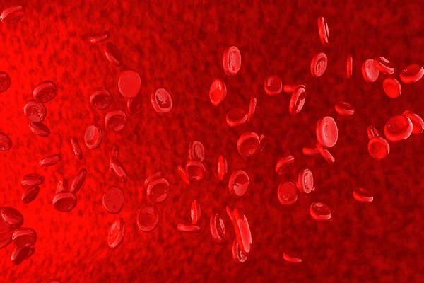 红色的血液细胞 — 图库照片